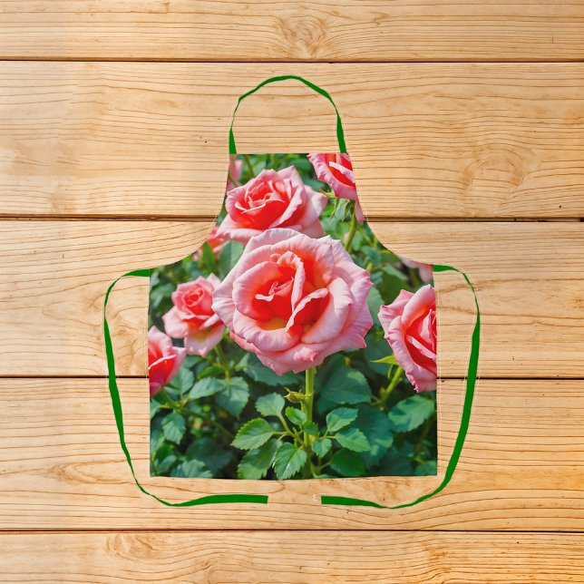 Pink Roses Apron Schürze (Apron with pink roses)