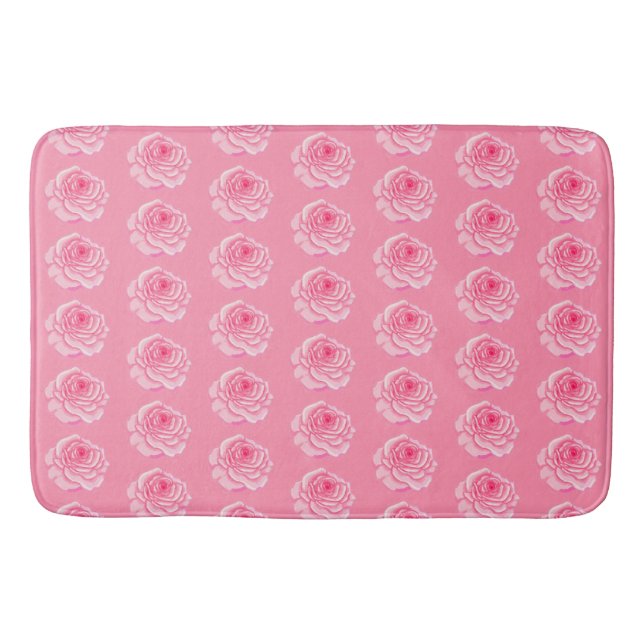 Pink roses badematte (Vorderseite)