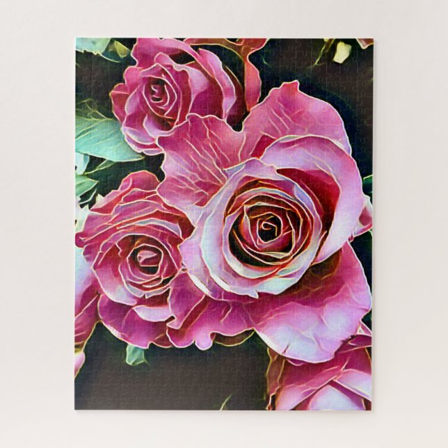 PINK ROSES BLUME (Vertikal)