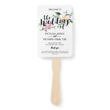 Pink Roses Boho Blumenwasser Hochzeitsprogramm