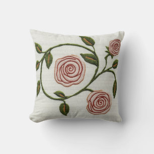 Pink Roses - Charles Rennie Mackintosh Kissen