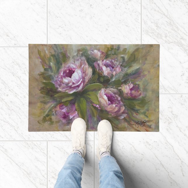 Pink Roses Fußmatte (Indoor)