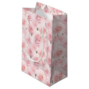 Pink Roses Geschenktasche Kleine Geschenktüte