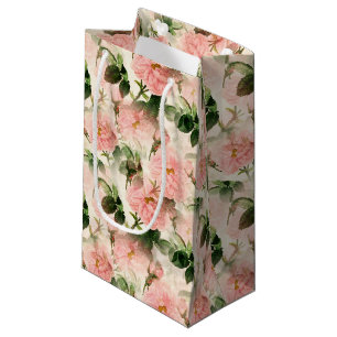 Pink Roses Geschenktasche Kleine Geschenktüte