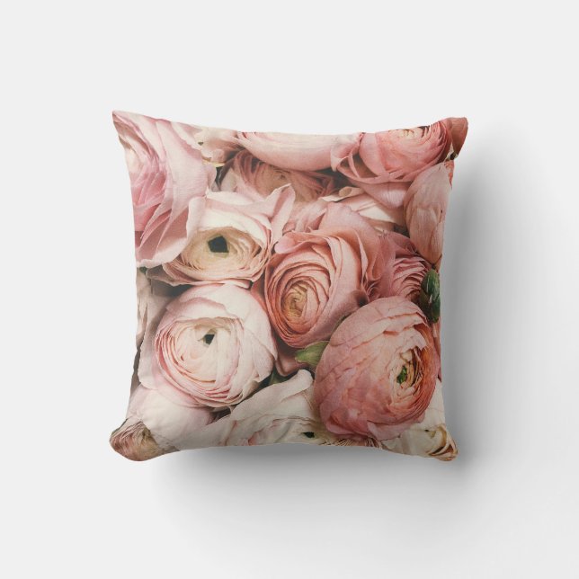 Pink roses kissen (Vorderseite)