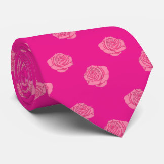 Pink roses krawatte