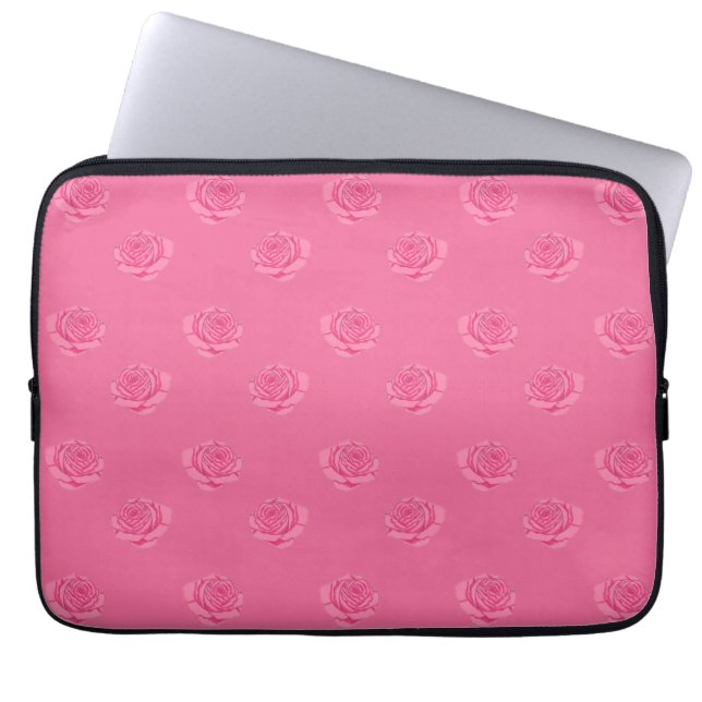 Pink roses laptopschutzhülle (Vorderseite)