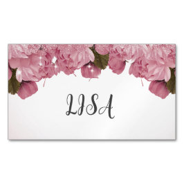 PINK ROSES MAGNETISCHE VISITENKARTE