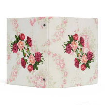 Pink Roses Mini Binder