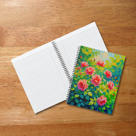 Pink Roses Notebook Notizbuch
