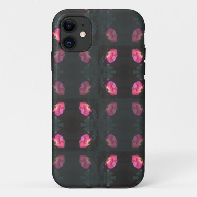 Pink Roses Pattern Case-Mate iPhone Hülle (Rückseite)