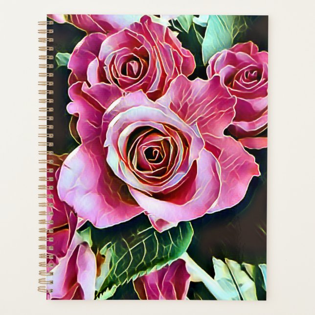 PINK ROSES PLANER (Vorderseite)