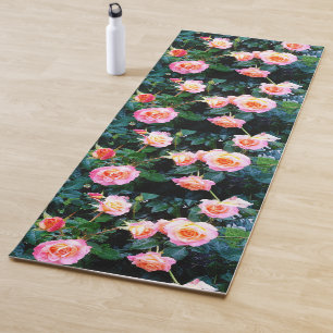PINK ROSES SHERPA YOGA MAT YOGAMATTE