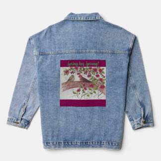 Pink Rosie Finches Denim Coat Jeansjacke