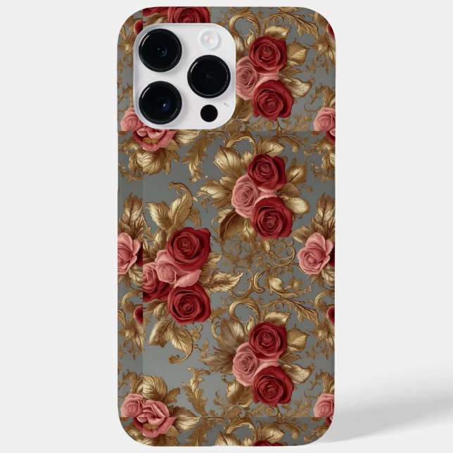 Pink & Rote Rose , iPhone / iPad Gehäuse Case-Mate iPhone 14 Pro Max Hülle (Rückseite)