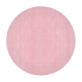 Pink Round Glass Cutting Board Schneidebrett