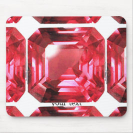 Pink Ruby Gemstone Mousepad