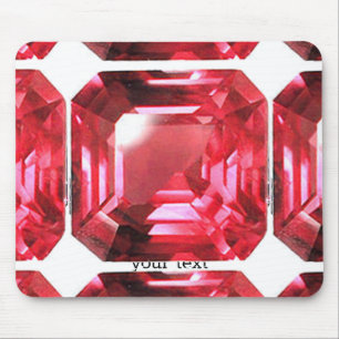 Pink Ruby Gemstone Mousepad
