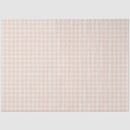 Pink Rustic Gingham Spring Farmhouse Seidenpapier