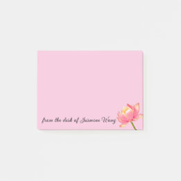 Pink Sacro Lotus persönlich Post-it Klebezettel