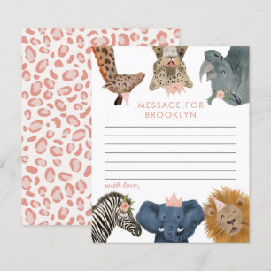 Pink Safari Anniversaire Fête heure Capsule Carte 
