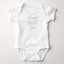 Pink Sage Green Beautiful Baby Girl