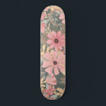 Pink Sage Green Flowers Leave Watercolor Skateboard<br><div class="desc">Dieses elegante und feminine Muster ist perfekt für die stilvolle und trendige Frau. Die Blume und Blätter sind in handbemaltem Aquarell-Rosa, mittelrosa, kastanienbraun, goldgelb und waldgrün gehalten. Es ist ein Land, hübsch, niedlich, einzigartig, künstlerisch und modern, die perfekte Ergänzung zu Ihrem persönlichen Stil. ***WICHTIGE HINWEIS FÜR DESIGN: Für individuelle Designanfragen,...</div>