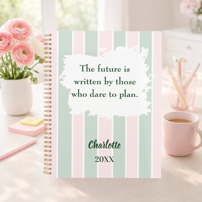 Pink sage green inspirational quote writing 2026 planer (Von Creator hochgeladen)
