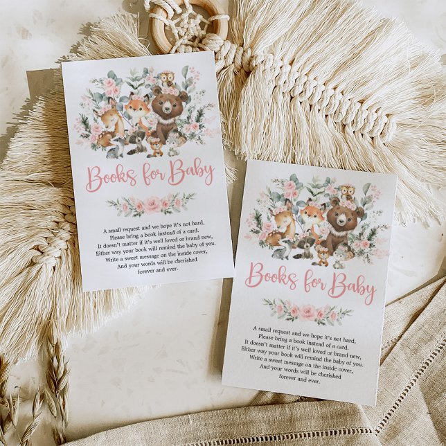 Pink Sage Greenerity Woodland Animals Bücher für B Begleitkarte (Von Creator hochgeladen)