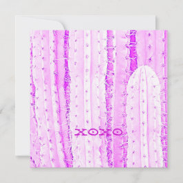 Pink Saguaro Cactus XOXO Foto Kunst Spaß Karte