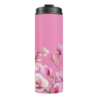Pink Sakura Blume Design Thermosbecher