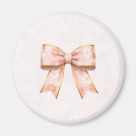 Pink Sakura Ribbon – Japanese-Inspired Magnet