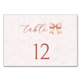 Pink Sakura Ribbon – Japanese-Inspired Tischnummer