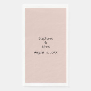 Pink Salt Wedding Custom Couple Name Monogram Nied Serviette