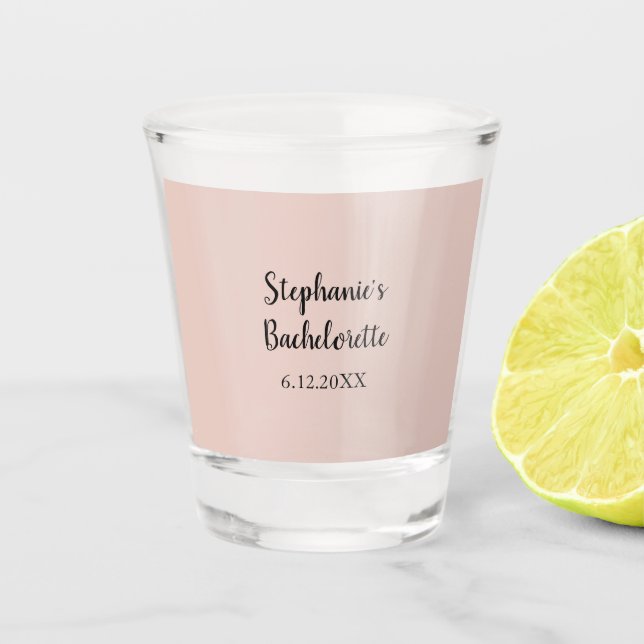 Pink Salt Wedding Junggeselinnen-Abschied Geschenk Schnapsglas (Vorderseite)