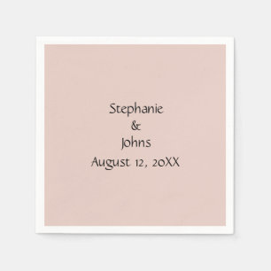 Pink Salt Wedding Schlichte Custom Couple Name Tre Serviette