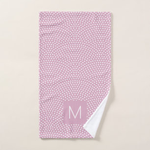 Pink Same Komon Mit Monogramm Badhandtuch Set