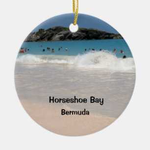 Pink Sand Beach #1, Horseshoe Bay, Bermuda Keramik Ornament