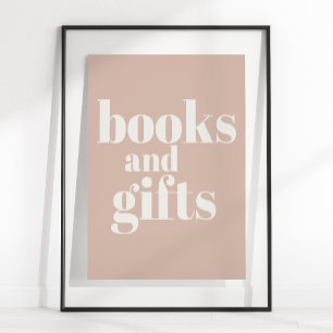 Pink Sandstone Typografie Kinderduschbücher Gesche Poster