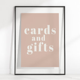 Pink Sandstone Typografie Kinderduschkarten Gesche Poster