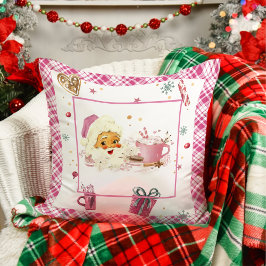 Pink Santa Claus Weihnachts-Muster wirbelkissen Kissen