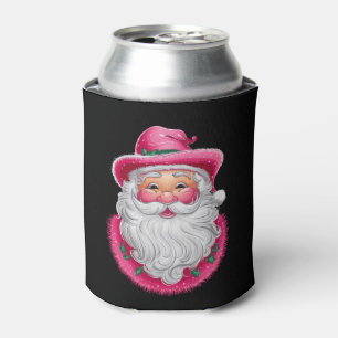 Pink Santa Retro Weihnachten Matching Family Party Dosenkühler