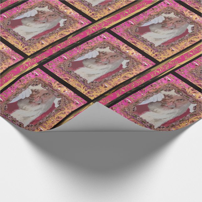 Pink Santa's geheimnisvolle Viktorianische Weihnac Geschenkpapier (Ecke)