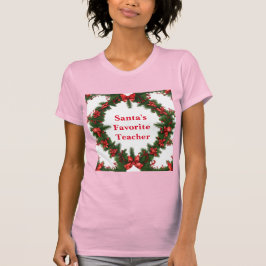 Pink Santa's Lieblings-Lehrer-T - Shirt