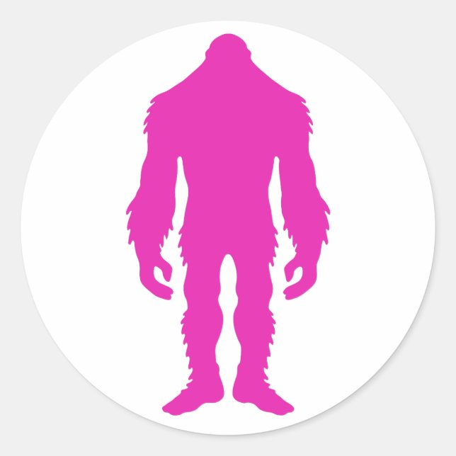 Pink Sasquatch Stickers (Vorderseite)