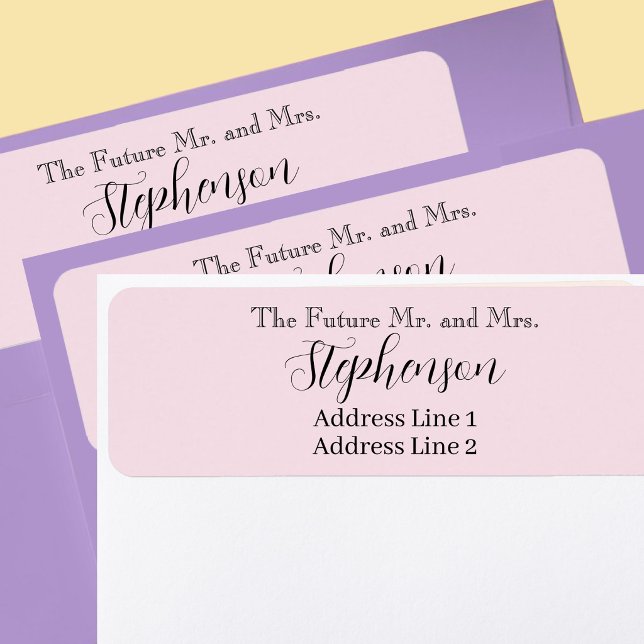 Pink Save The Date Custom Name Return Address (Von Creator hochgeladen)