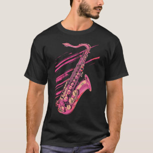 Pink Saxophon T-Shirt