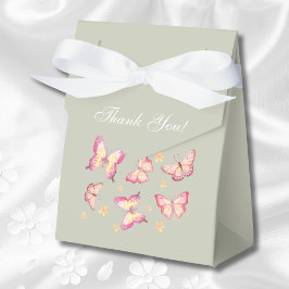 Pink-Schmetterling-Babydusche auf dem Bildschirm Geschenkschachtel