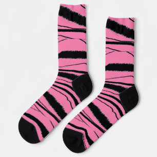 Pink + Schwarze Crew Premium Socken