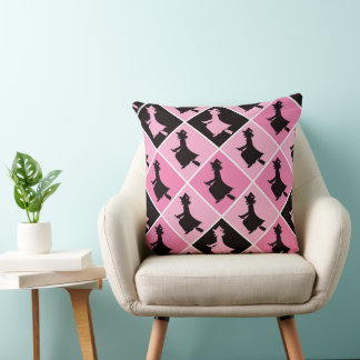 PINK SCHWARZE UND WEISSE HALLOWEEN HEXEN KISSEN